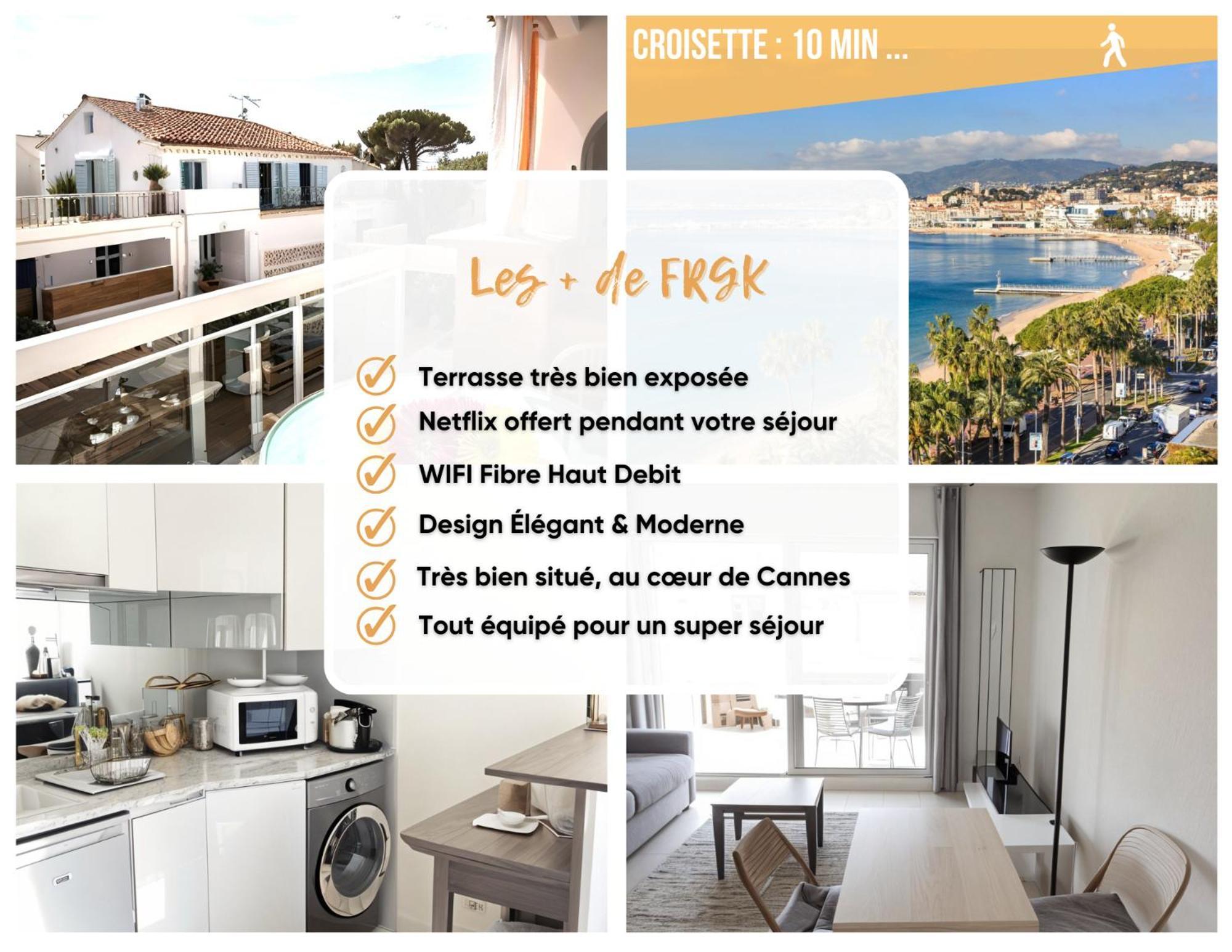 Frgk "Gallieni Terrasse Au Calme" Cannes Eksteriør bilde